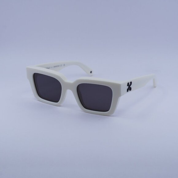 Off-White OERI008 VIRGIL 0107 Sunglasses White Square Frame, Dark Grey Lenses - Picture 1 of 11